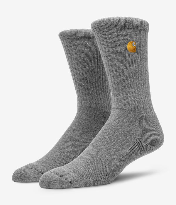 Carhartt WIP Chase Chaussettes EU 39-46 (grey heather gold)