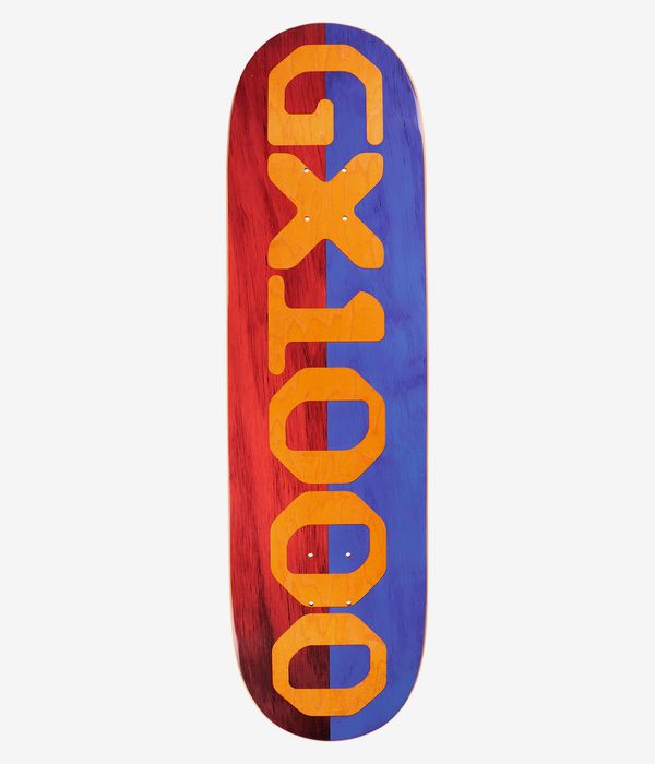 GX1000 Split Veneer 8.75" Skateboard Deck (red blue)