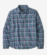 Patagonia Lighweight Fjord Flannel Shirt (nature walk smolder blue)