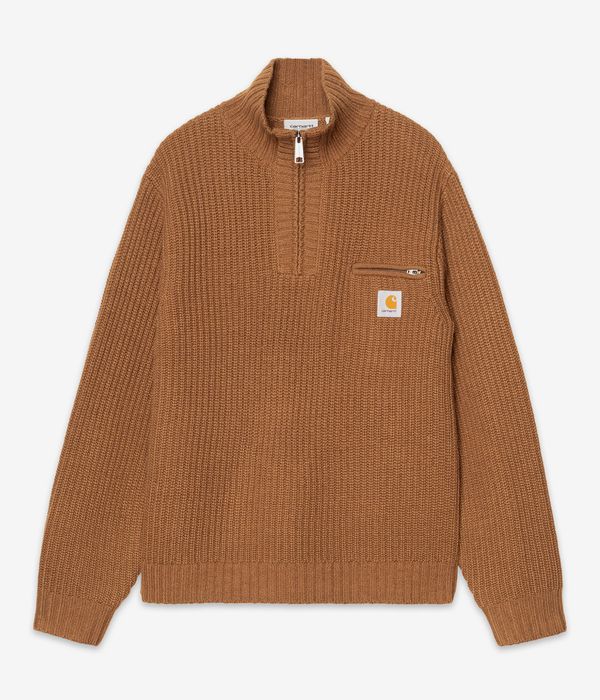Carhartt WIP Detroit 1/2-Zip Sweatshirt (wip h brown)