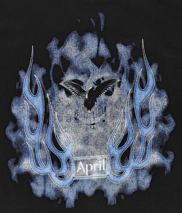 April Vintage Skull T-Shirty (black)