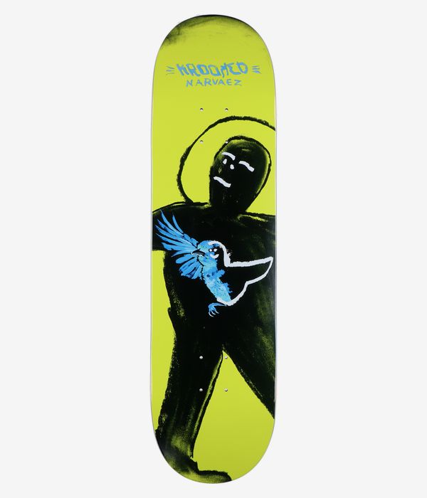 Krooked Narvaez Blue Bird TF 8.25" Skateboard Deck (yellow)
