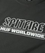 HUF x Spitfire Burn Heavyweight T-Shirt (washed black)
