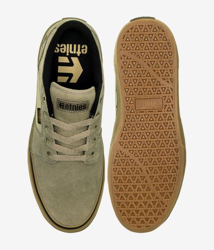 Etnies Barge Ls Shoes Olive Gum Buy At Skatedeluxe