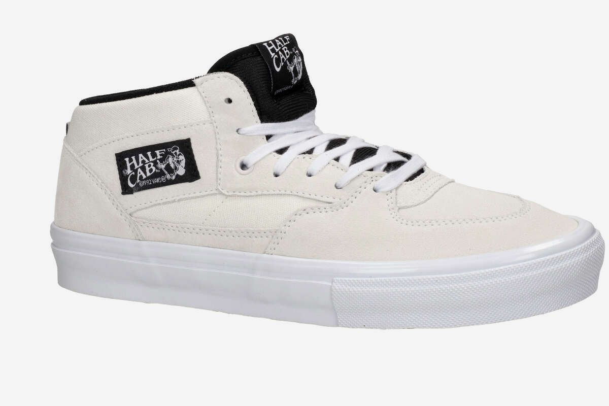 Vans Skate Half Cab Shoes (white black)