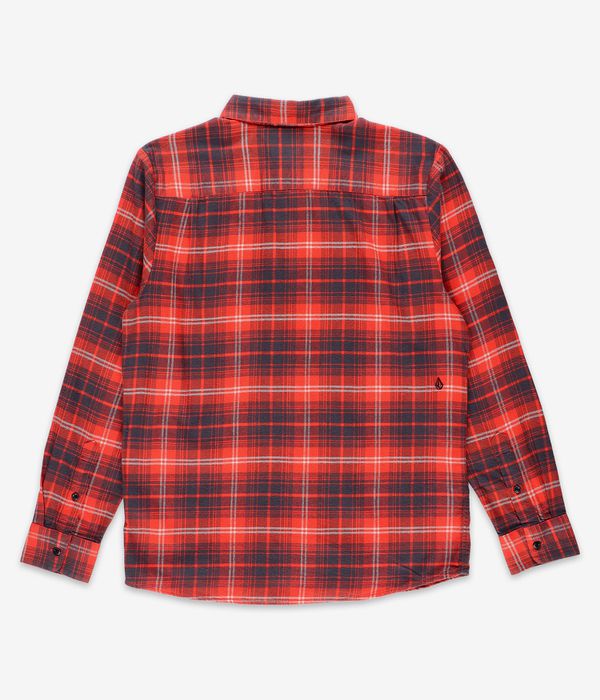 Volcom Caden Plaid Shirt (bright red)