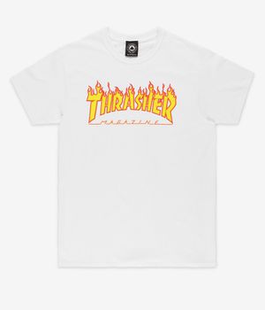 Thrasher Flame Camiseta (white)