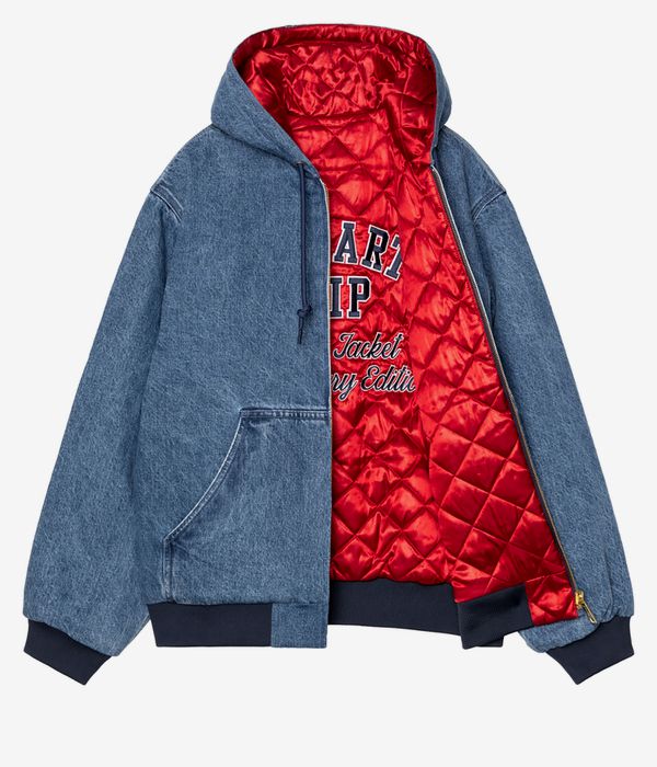 Carhartt WIP 50 Years Anniversary OG Active Denim Jas reversible (blue usa red stone bleached)