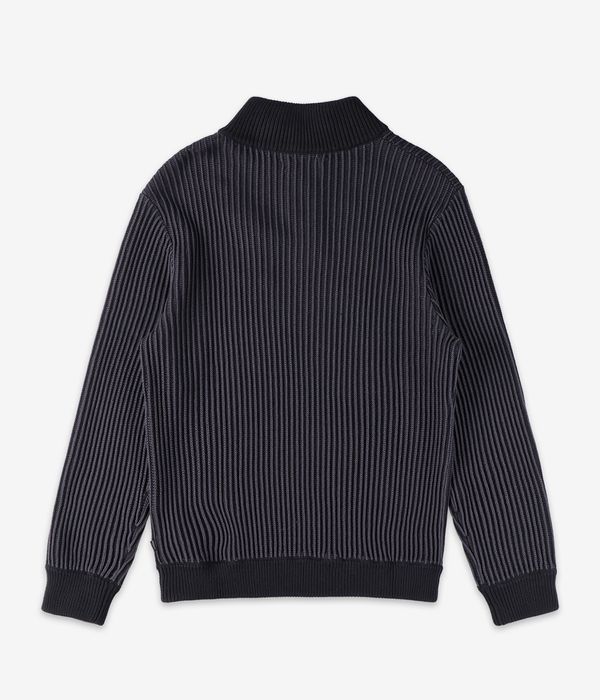 Iriedaily La Flag 1/4-Zip Felpa (black anthracite)