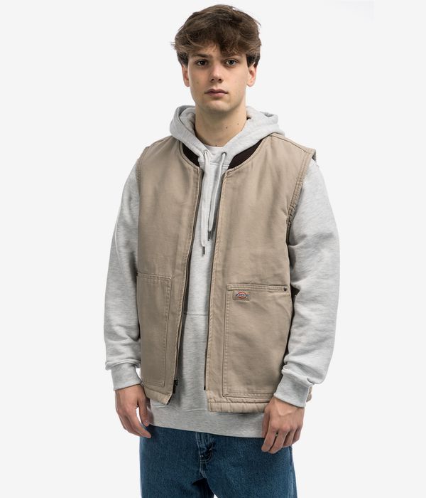 Dickies Duck Canvas Gilet (stone washed desert sand)