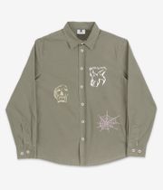 Poetic Collective Three Prints Hemd (olive)