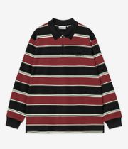 Carhartt WIP Malone Polo (stripe dark brick)