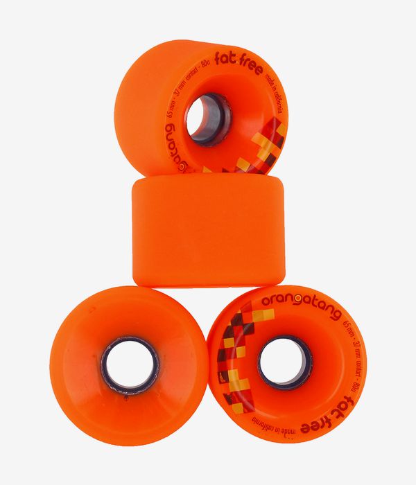 Orangatang Fat Free Roues (orange) 65mm 80A 4 Pack