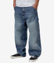 Carhartt WIP Single Knee Pant Pantalones (blue destroy wash splatter)