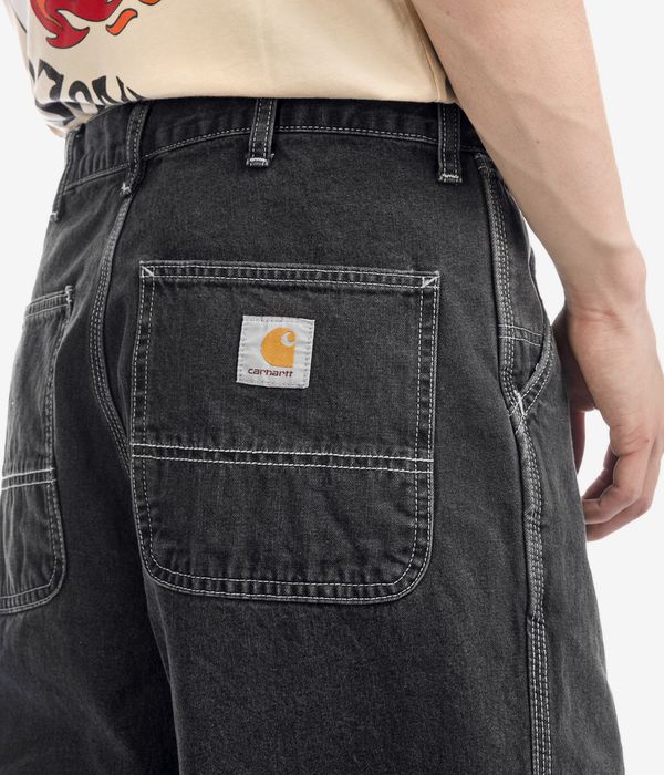 Carhartt WIP LANDON PANT ROBERTSON - Relaxed fit jeans - black heavy stone  wash/black 