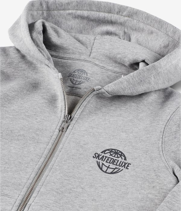 skatedeluxe World Zip-Sweatshirt avec capuchon kids (heather grey)