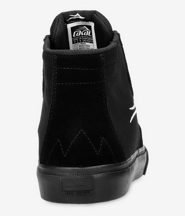 Lakai Riley 3 High Suede Shoes (black black)