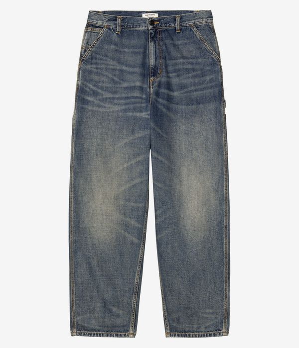 Carhartt WIP W' Brandon Snigle Knee Pant Camano Jeans women (blue worn used wash)