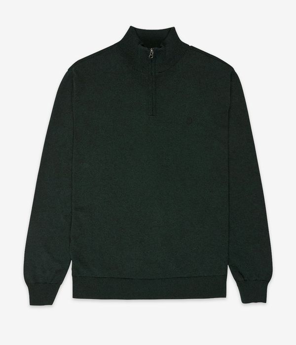 Element Icon Embroidery 1/4-Zip Sweater (forest night)