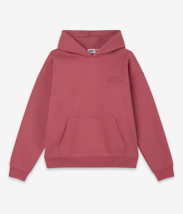 Obey Studios Extra Heavy Hoodie (mineral red)
