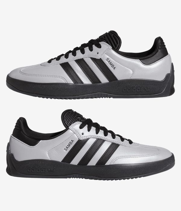 adidas Skateboarding Puig Samba Shoes (silver met core black core black)