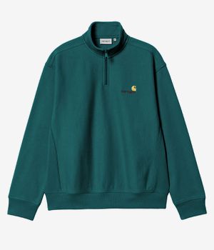 Carhartt WIP America Script Half Zip Sweatshirt (malachite)
