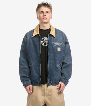 Carhartt WIP OG Detroit Cotton Camano Kurtka (blue dusty h brown dark used was)