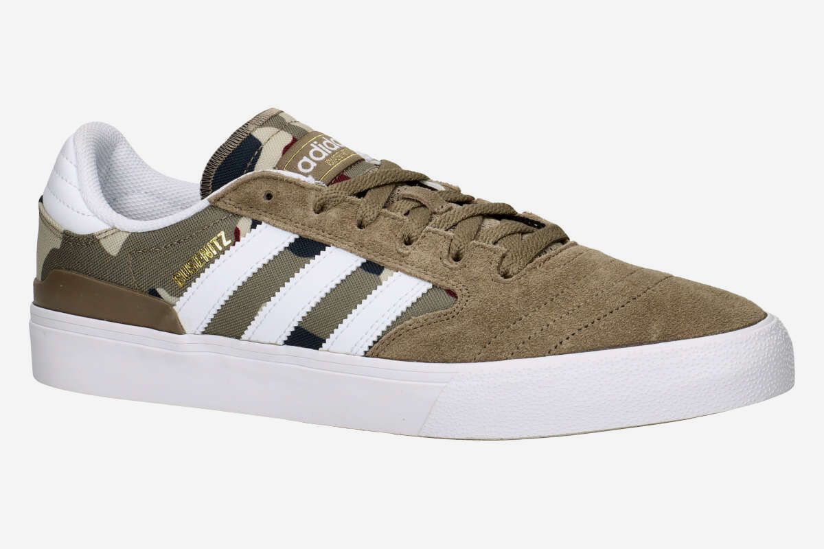 adidas Skateboarding Busenitz Vulc II Buty (khaki six white aurora ink)