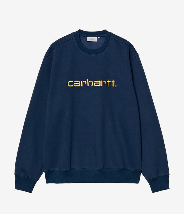 Carhartt WIP Basic Sweatshirt (ink air yellow)