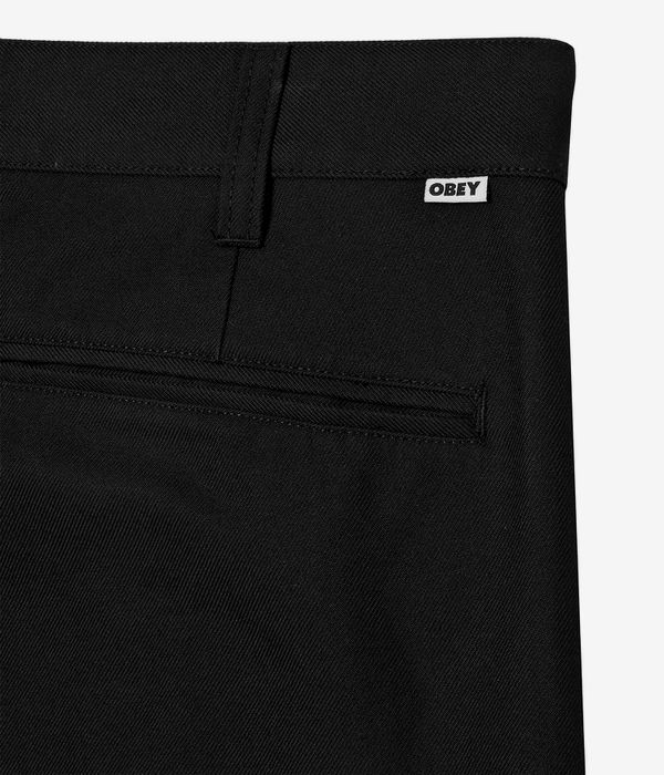 Obey Dean Pleated Broeken (black)