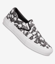 Vans Skate Slip-On Skull Pile Shoes (black white gum)