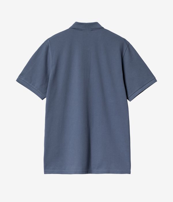 Carhartt WIP Chase Puque Polo-Shirt (dusky blue gold)