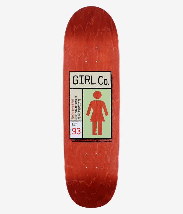 Girl Bannerot Gridbox Loveseat 9" Planche de skateboard (red)