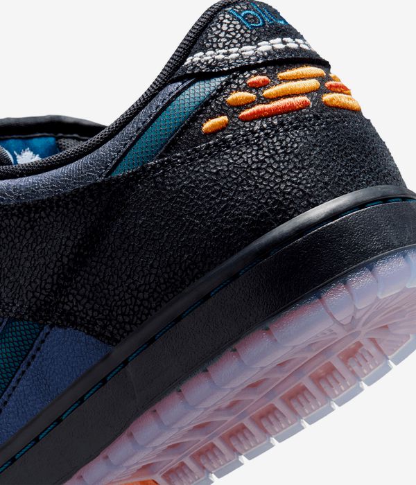 Nike SB x Bluetile Dunk Low Shoes (black marina white campfire oran)
