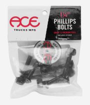 Ace 1 1/4" Bolt Pack (black) Phillips Flathead (countersunk)