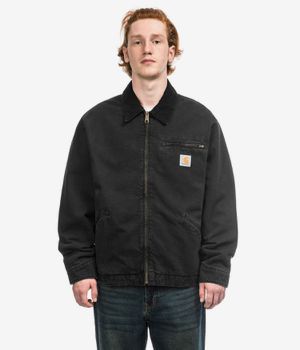 Carhartt WIP OG Detroit Smith Jacke (black black stone washed)