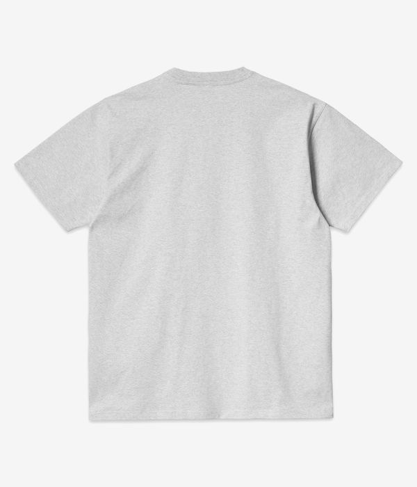 Carhartt WIP American Script Organic T-Shirty (ash heather)