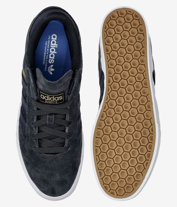 adidas Skateboarding Busenitz Vulc II Shoes (carbon ink gold melange)