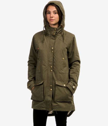Volcom walk on by parka dark camo clearance