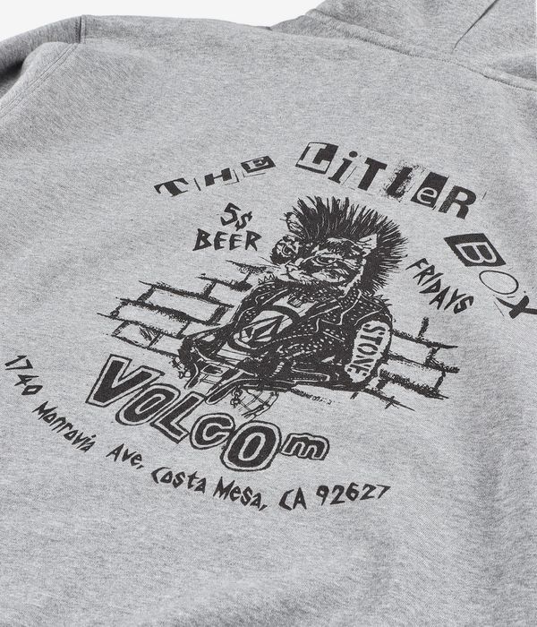 Volcom Catastrophy Zip-Sweatshirt avec capuchon (heather grey)