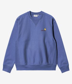 Carhartt WIP American Script Sweatshirt (blue iris)