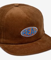 Real Bubble Oval Snapback Cap (brown)