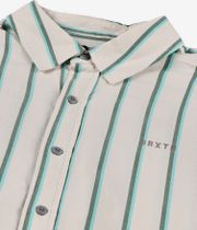 Brixton Cru Stripe Shirt (beige pine needle aquatic green)