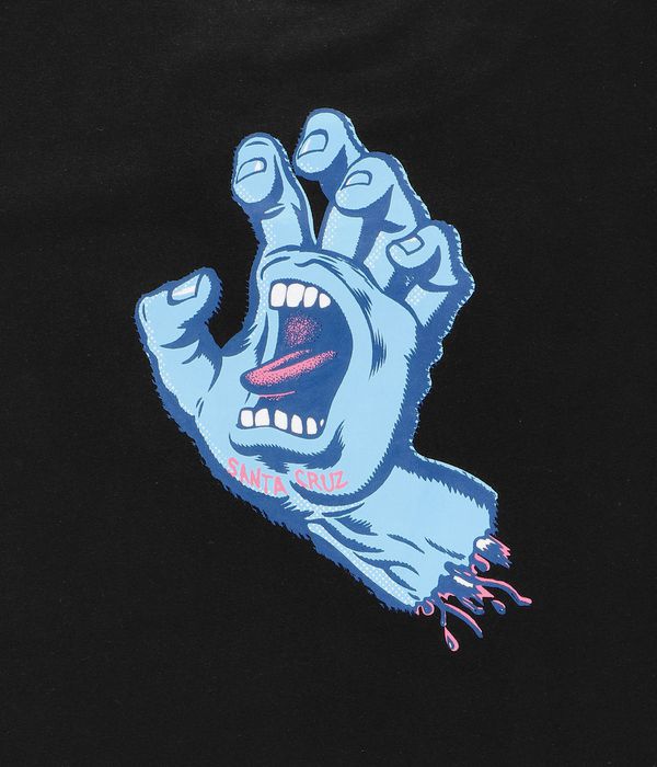 Santa Cruz Rigid Screaming Hand Camiseta kids (black)