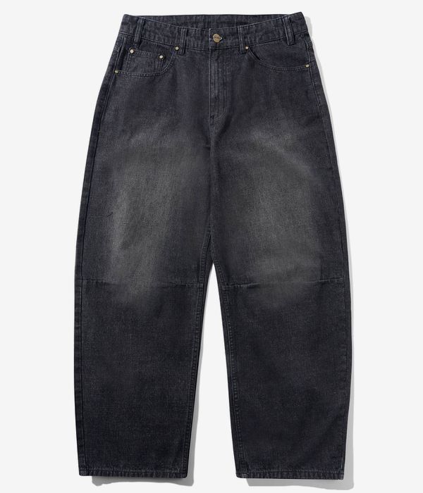 Butter Goods Wide Cut Denim Jeans (streaky black wash)