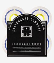skatedeluxe Retro Conical Wheels (white yellow) 56mm 100A 4 Pack