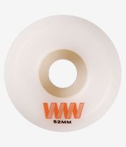 Wayward Puig New Harder Funnel Wheels (white red) 52mm 101A 4 Pack