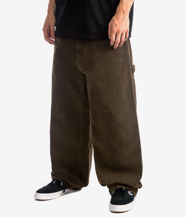 Shop Carhartt WIP OG Single Knee Pant Walton Pants (black deep h brown  stone washed) online