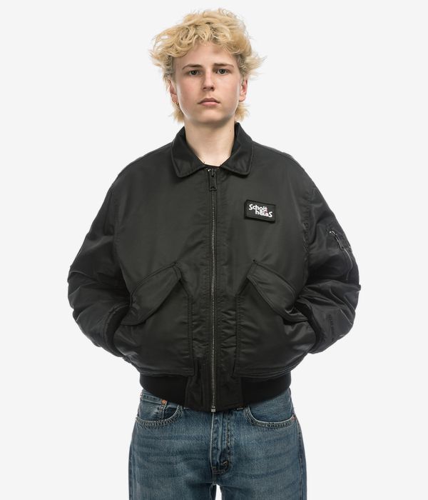 Hélas x Schott Bomber Jacket (black)