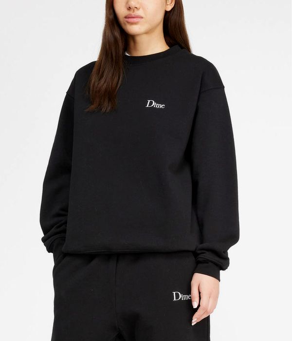 Dime Classic Small Logo Sweatshirt (black)